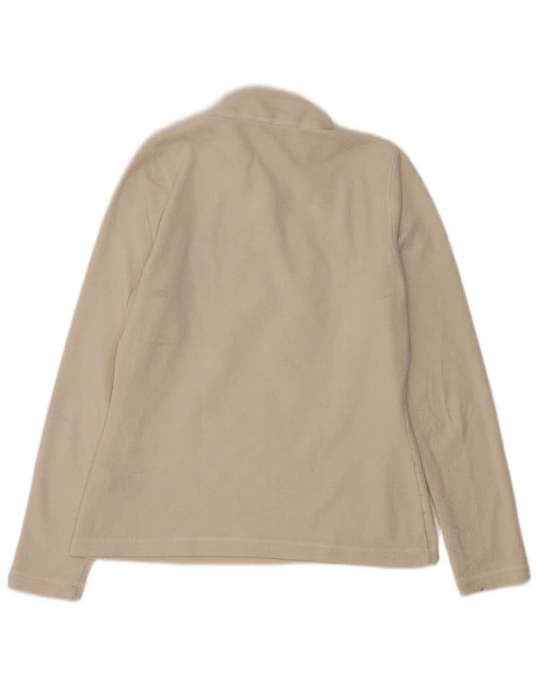 Damski sweter polarowy The North Face z zamkiem błyskawicznym UK 14, średni złamanej bieli