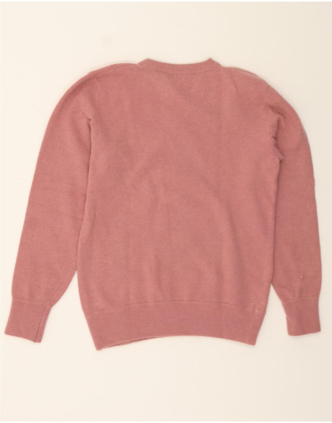 GAS Womens V-Neck Jumper Sweater UK 16 Large Pink Wool Vintage Gas and Second-Hand Gas from Messina Hembry 