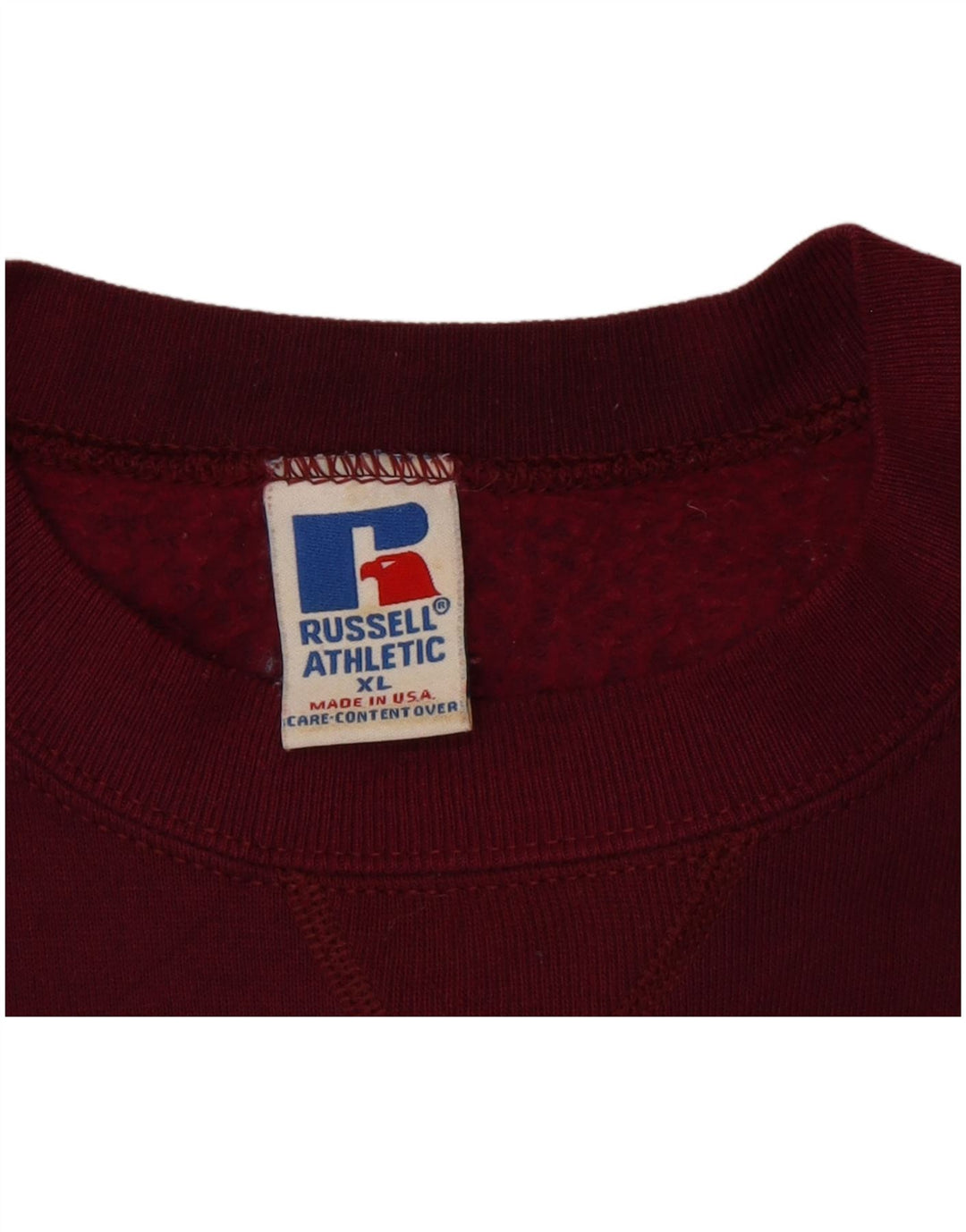 Bluza męska Russell Athletic XL, bordowa, bawełniana