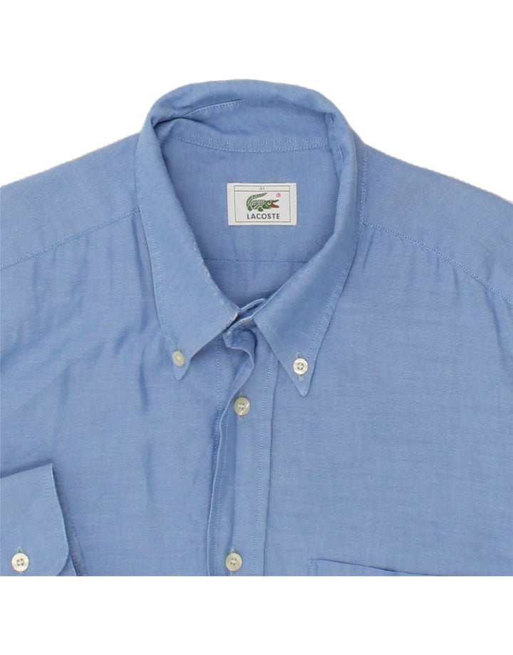LACOSTE Mens Shirt Size 41 Medium Blue Cotton Vintage Lacoste and Second-Hand Lacoste from Messina Hembry 