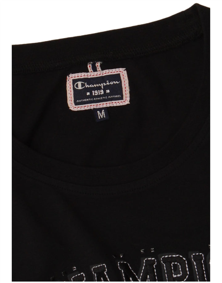 Damska koszulka graficzna Champion Top UK 12 Medium Black