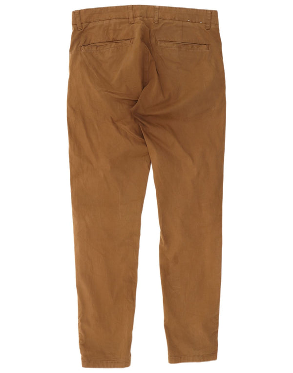 Męskie spodnie chino Zara EU 42 Large W32 L30 Brązowa bawełna