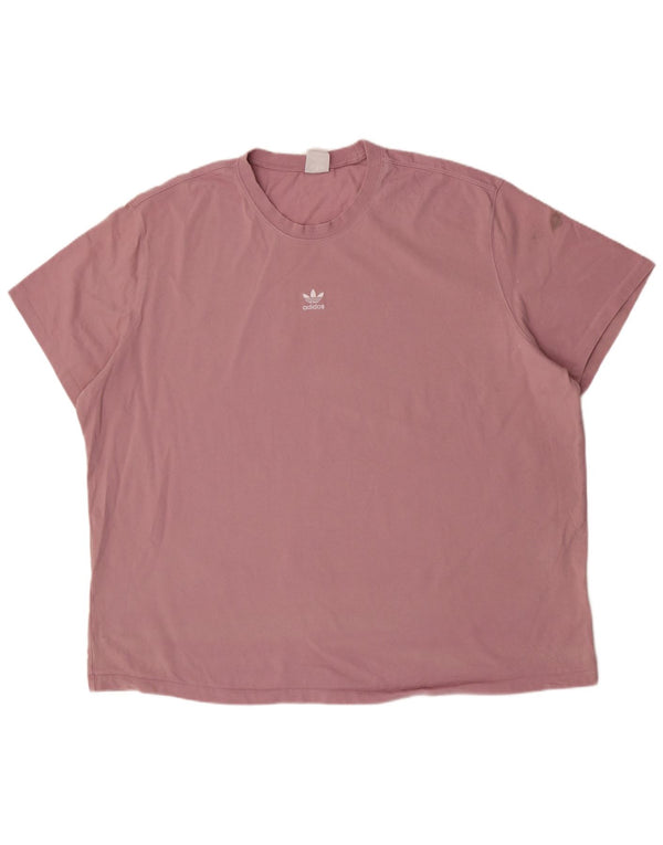 Adidas Męska koszulka Top 2XL Różowa bawełna