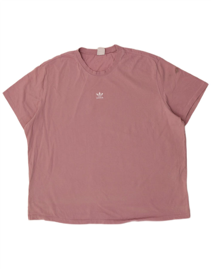 Adidas Męska koszulka Top 2XL Różowa bawełna