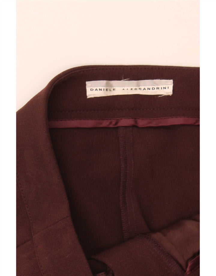 Spodnie damskie Daniele Alessandrini Slim Chino IT 42 Medium W32 L30 Bordowe