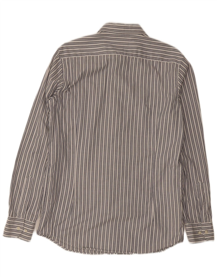 Koszula męska Massimo Dutti, bawełniana w średnie białe paski