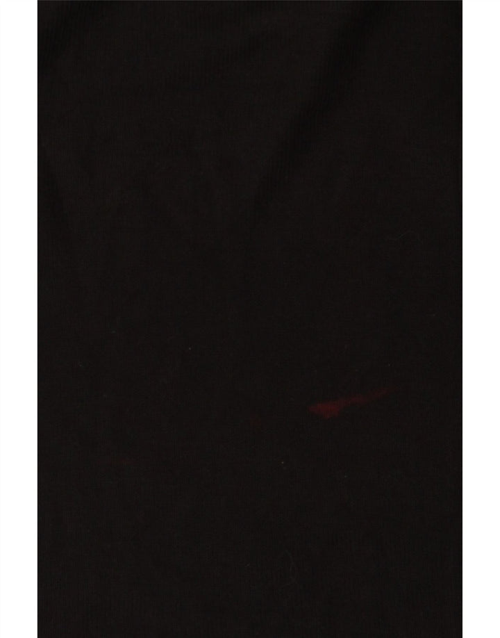 Damski top oversize Zara z długim rękawem UK 14, średni czarny wiskoza