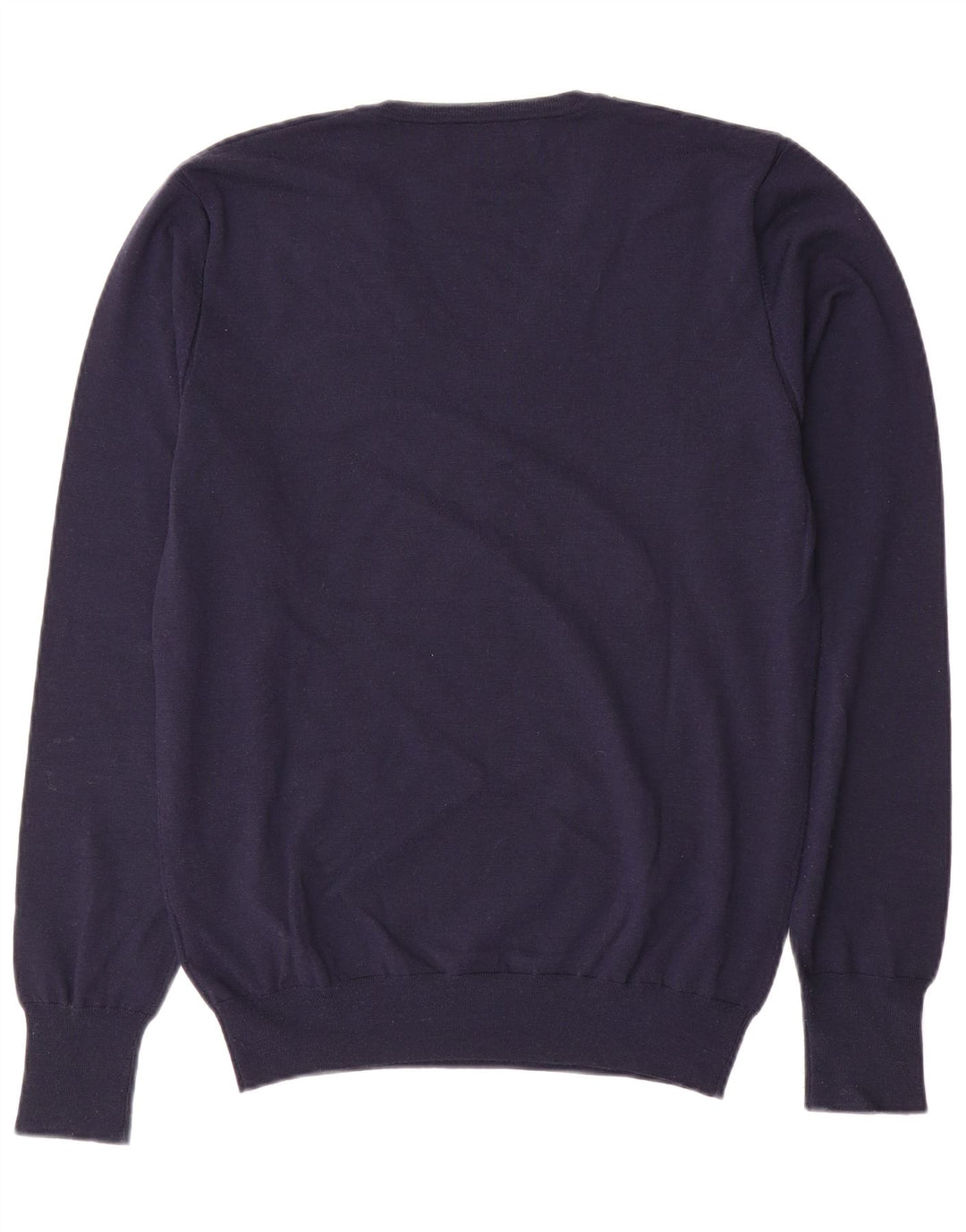 Sweter damski LIU JO z dekoltem w kształcie litery V, UK 18 XL, granatowo-wełniany