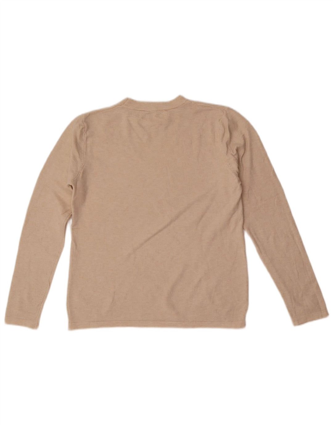 Sweter damski Zara z okrągłym dekoltem UK 10, mały, w kolorze złamanej bieli