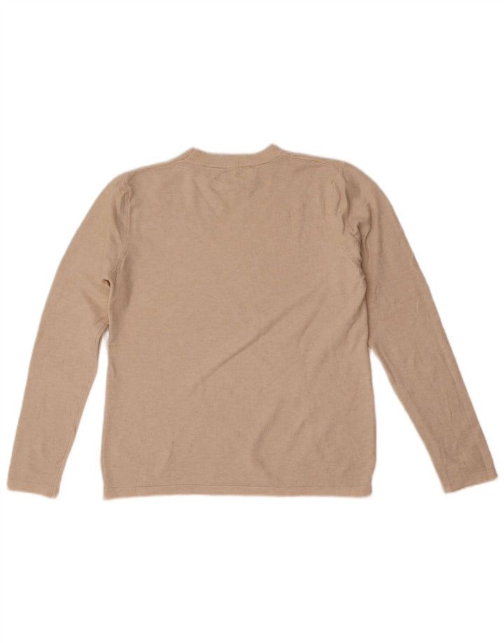 Sweter damski Zara z okrągłym dekoltem UK 10, mały, w kolorze złamanej bieli