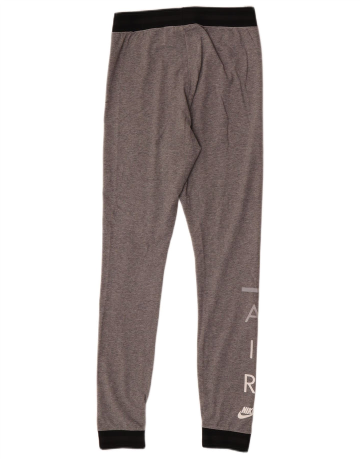 Legginsy damskie Nike UK 10, małe, szare, bawełniane z blokami kolorów