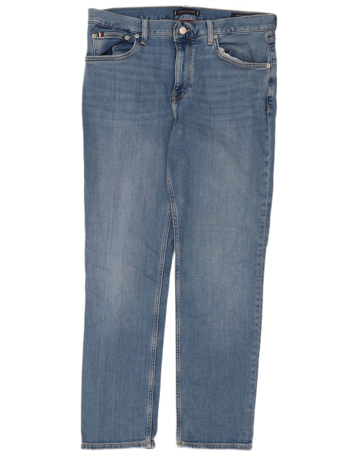 Męskie dżinsy Denton Straight Jeansy Tommy Hilfiger W34 L32 Niebieskie