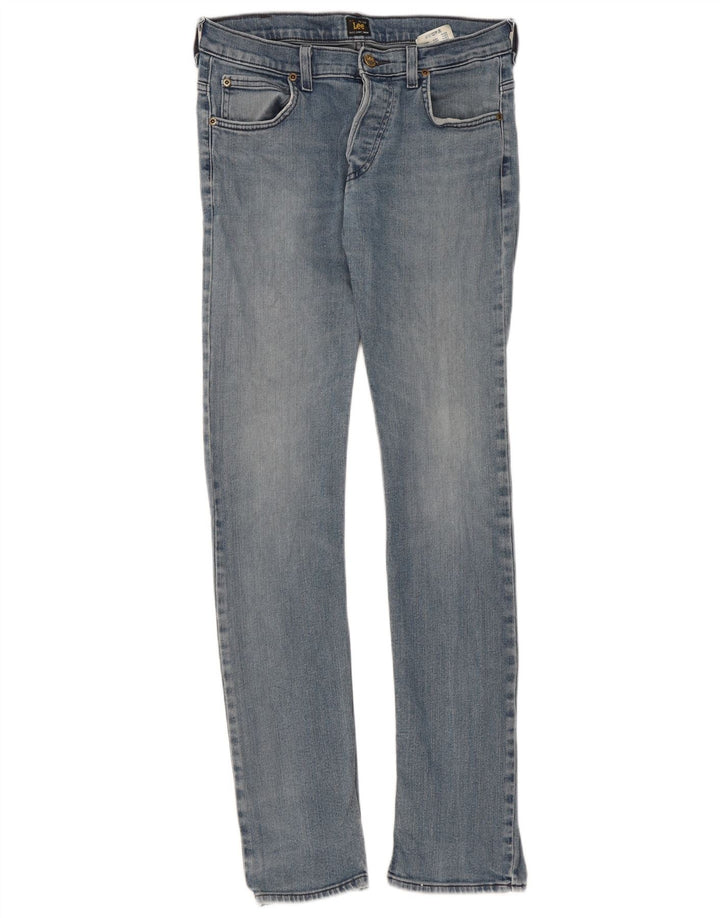 Damskie jeansy Lee Powell Slim W32 L34 Niebieskie bawełniane
