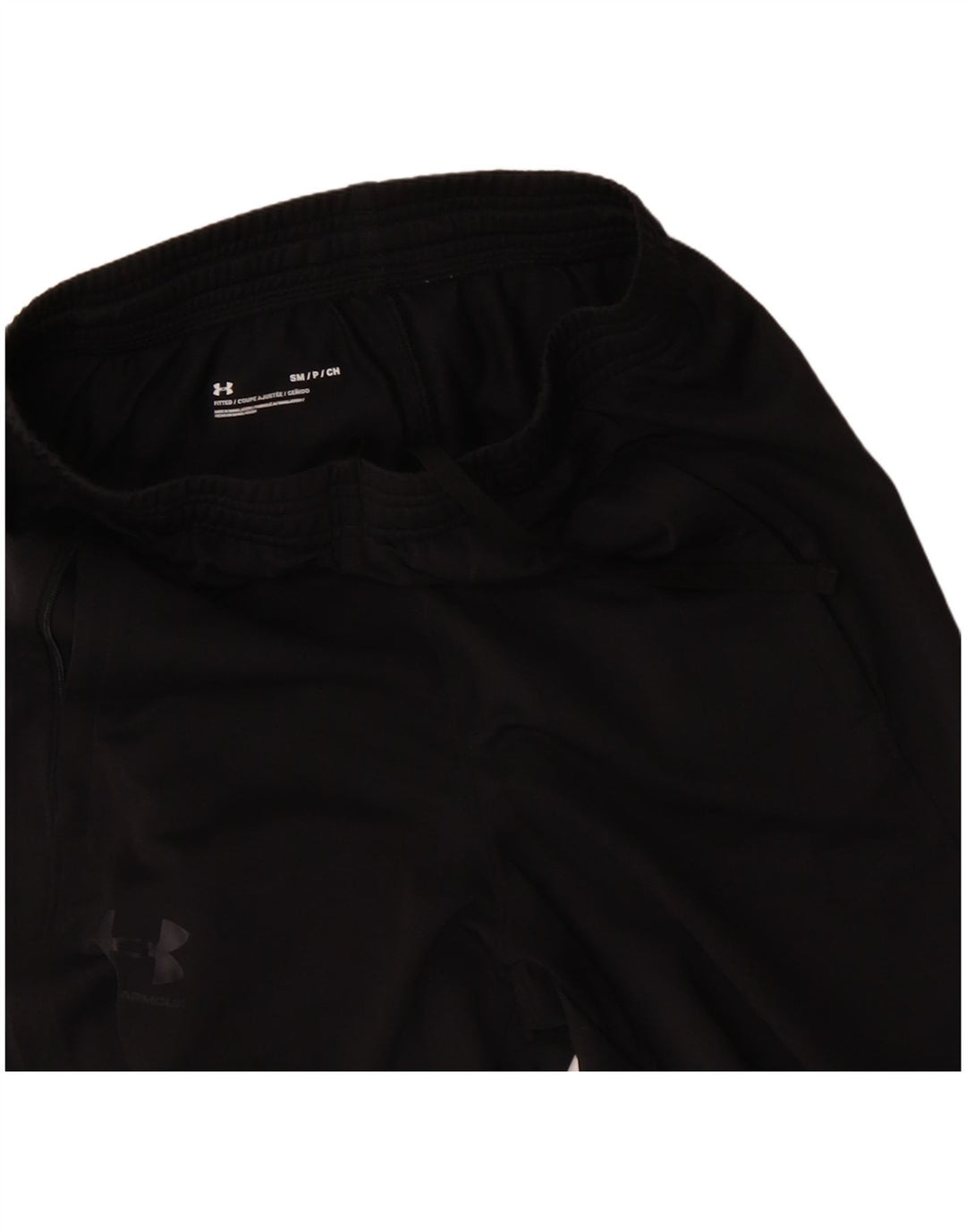 Męskie spodnie dresowe UNDER ARMOUR, małe, czarne, poliestrowe