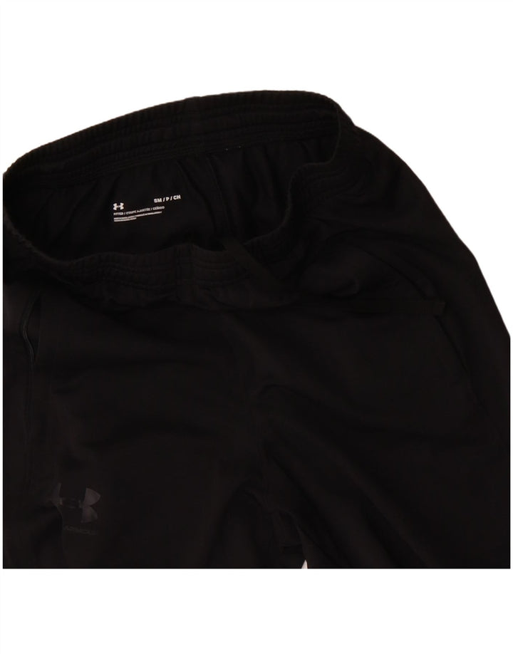 Męskie spodnie dresowe UNDER ARMOUR, małe, czarne, poliestrowe