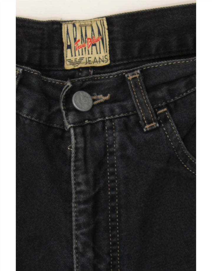 ARMANI Mens Tapered Jeans W26 L29 Black Vintage Armani and Second-Hand Armani from Messina Hembry 