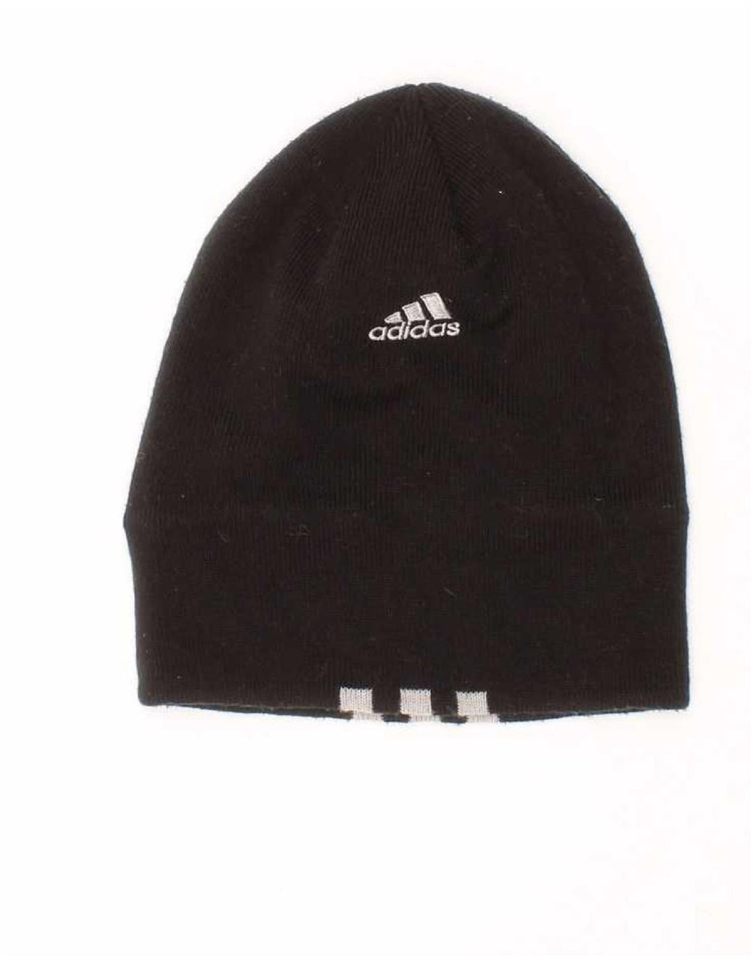 Czapka chłopięca Adidas Beanie w jednym rozmiarze, czarna, poliestrowa w paski