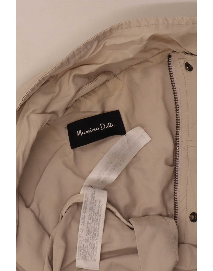 Kurtka damska Massimo Dutti UK 14, średnia beżowa, bawełniana
