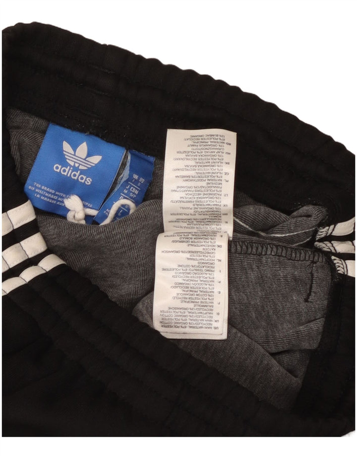 Męskie spodnie dresowe Adidas, małe, czarne, poliestrowe