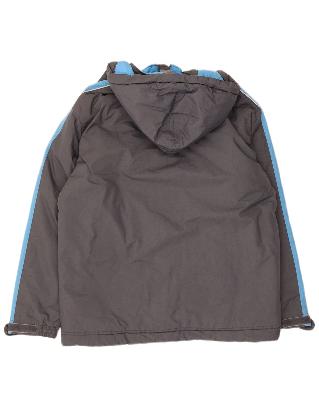 Chłopięca kurtka wiatrówka z kapturem Nike 15-16 lat XL, szary nylon z blokami kolorów