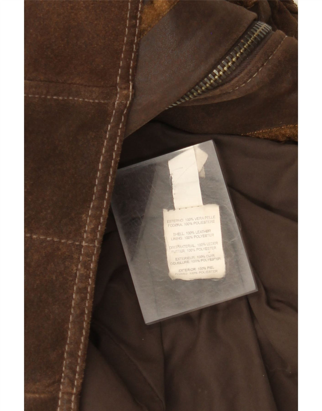 Damska skórzana kurtka z kapturem w stylu vintage IT 48 XL, brązowa skóra