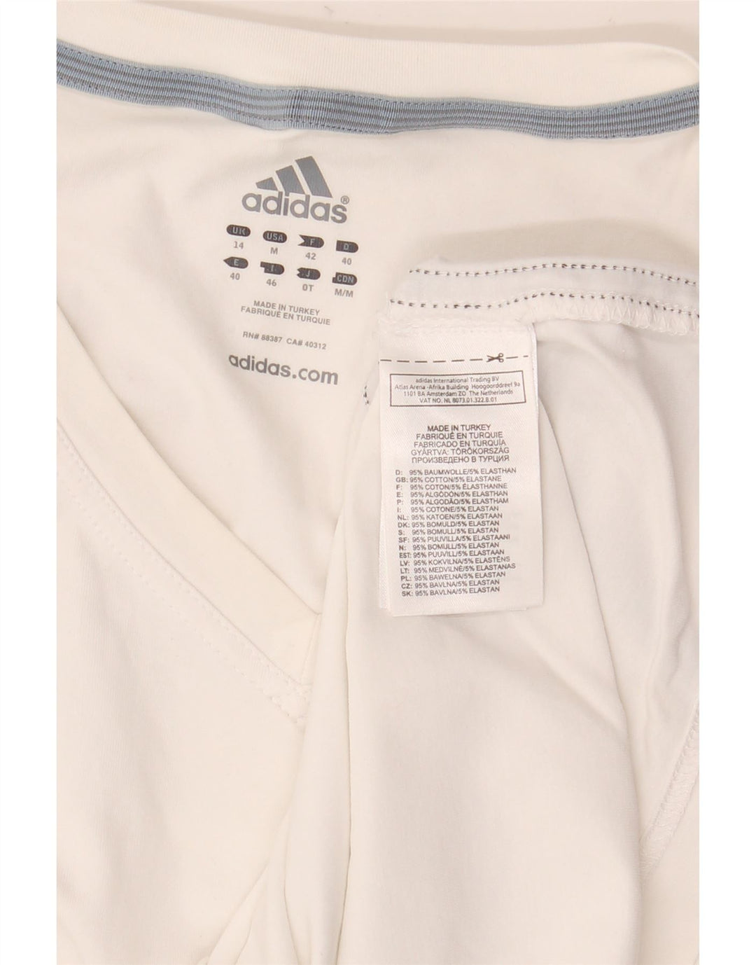 Damska kamizelka Adidas Top UK 14 Średnia biała bawełna
