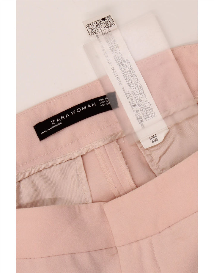 Spodnie damskie Zara Slim Chino, małe, W27 L26, różowy poliester