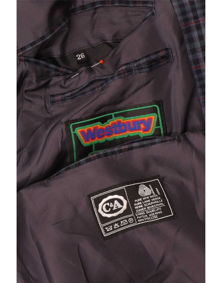 WESTBURY Męska marynarka C&A Blazer Jacket UK 38 Średni granatowy pepitka