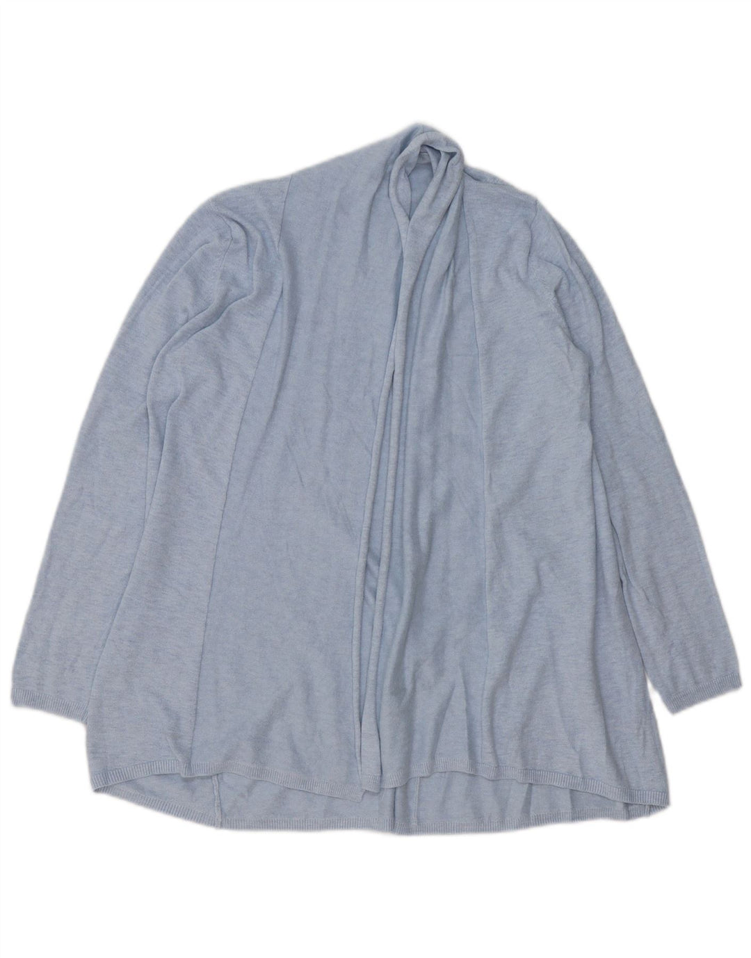Sweter damski Zara Longline Open Cardigan UK 16, duży niebieski