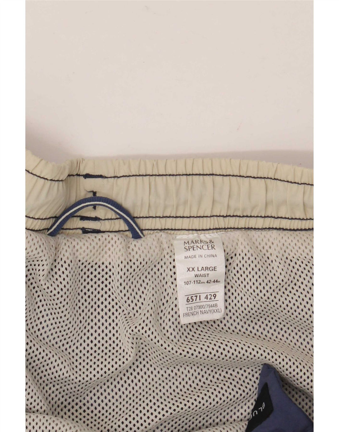Męskie spodenki kąpielowe Marks & Spencer 2XL granatowe, poliamidowe