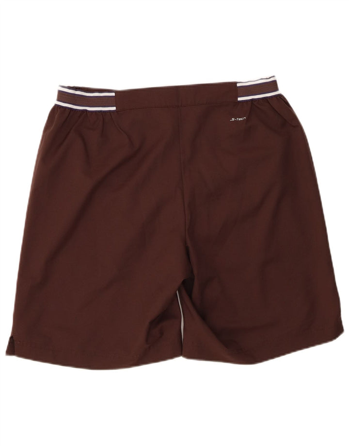 Męskie spodenki codzienne Sergio Tacchini, średnie W32, brązowe, poliestrowe