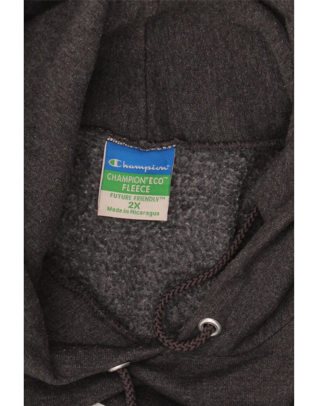 Męski sweter z kapturem i grafiką CHAMPION 2XL w kolorze szarym