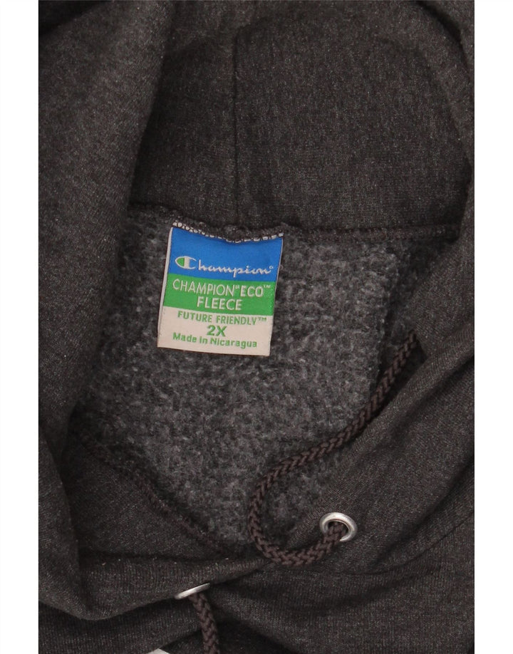 Męski sweter z kapturem i grafiką CHAMPION 2XL w kolorze szarym