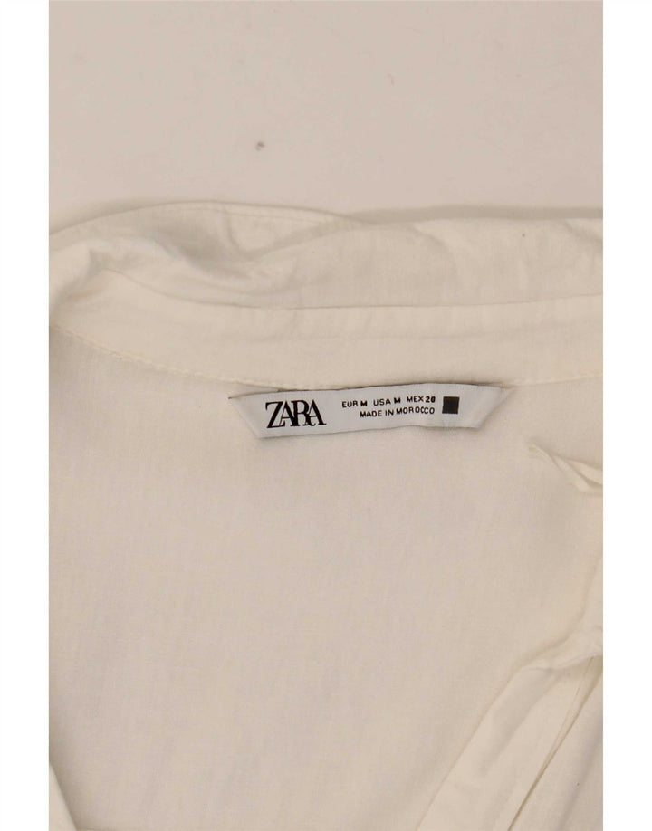 Damska koszula oversize Zara UK 14, średnia biel