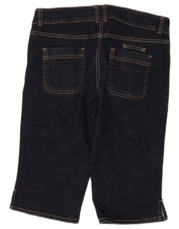 Marks & Spencer Damskie Bermudy Denim Spodenki UK 8 Małe W30 Granatowe Bawełniane