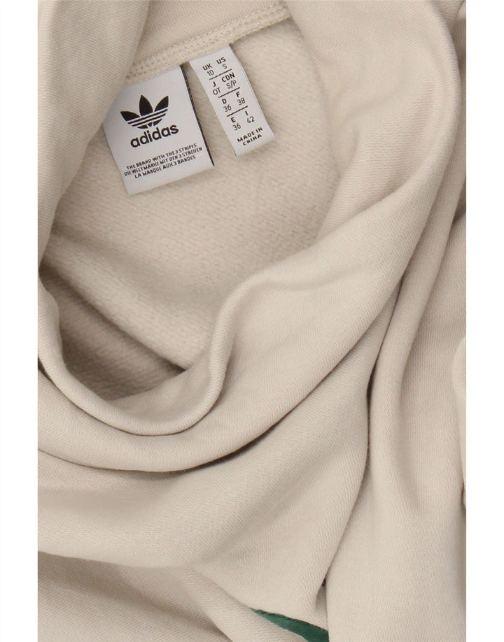 Damska bluza Adidas Graphic Oversized Sweter UK 10 Small Off White