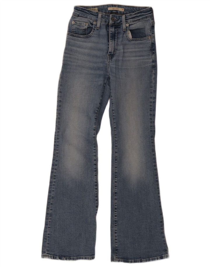 Damskie jeansy Levi's 726 Flared W26 L30 Niebieskie bawełniane