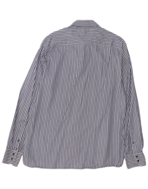Koszula męska Tommy Hilfiger, duża, bawełniana w niebieskie paski