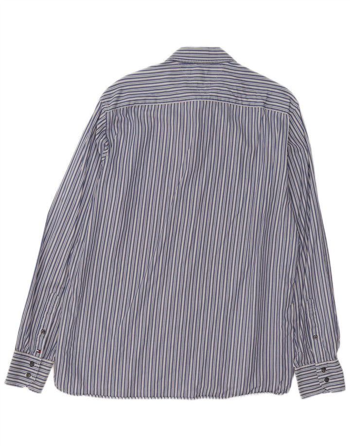 Koszula męska Tommy Hilfiger, duża, bawełniana w niebieskie paski