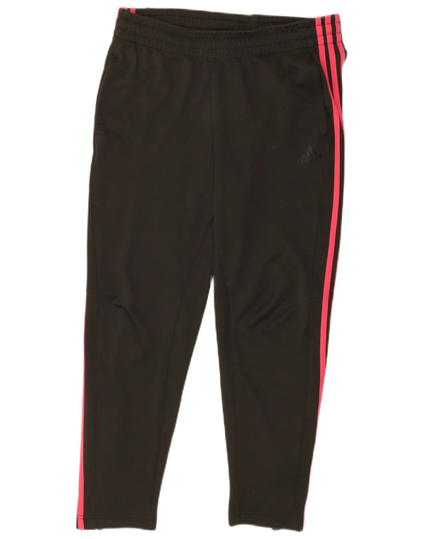Damskie spodnie dresowe Adidas UK 16/18, duże, czarne, poliestrowe