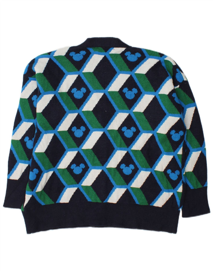 Damski sweter oversize Zara UK 10, mały, wielokolorowy, geometryczny