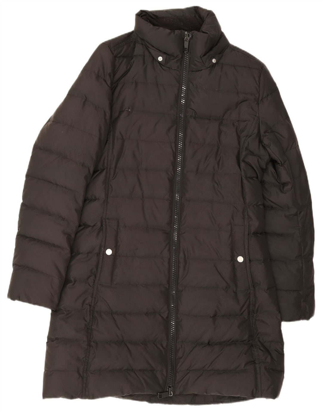 Damski płaszcz ocieplany Tommy Hilfiger UK 14, średni czarny poliester