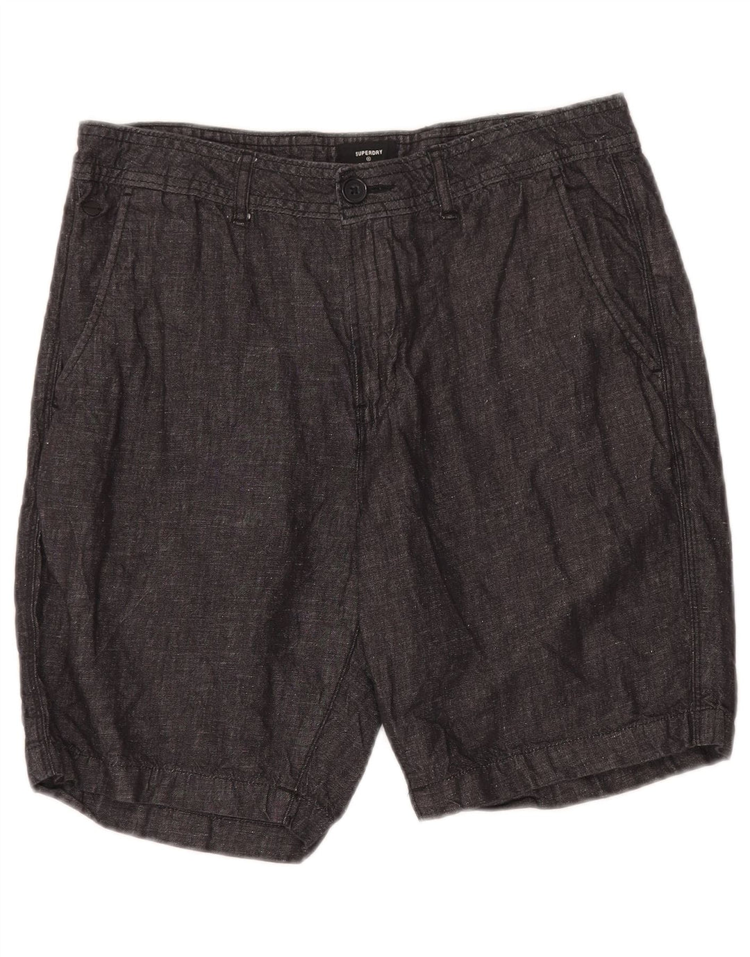 Męskie spodenki Chino Superdry W32 Średnioszary, bawełniany