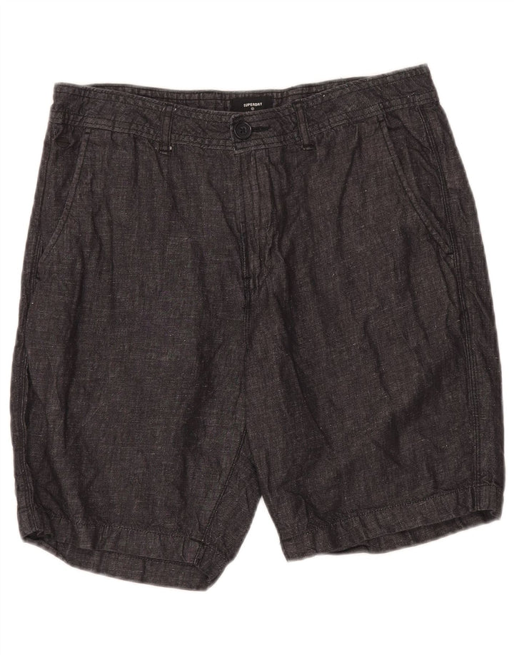 Męskie spodenki Chino Superdry W32 Średnioszary, bawełniany