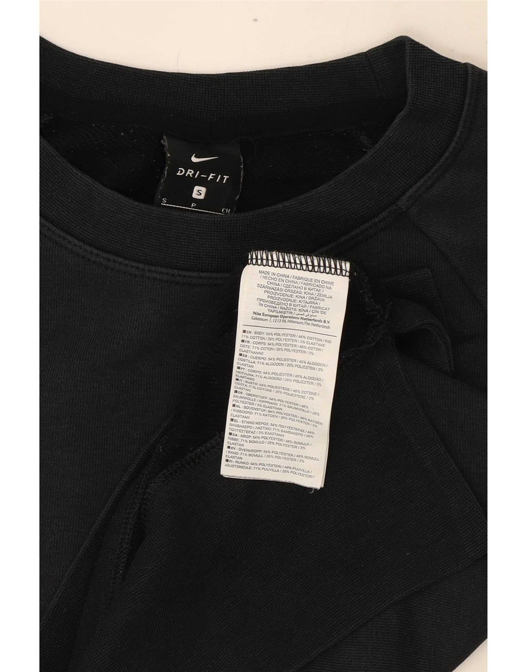 Damska bluza dresowa Nike Oversized Crop Graphic Jumper UK 10 Small Black