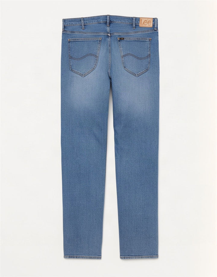 Męskie jeansy Lee Daren Zip Fly w trudnej sytuacji W36 L34 Niebieska bawełna
