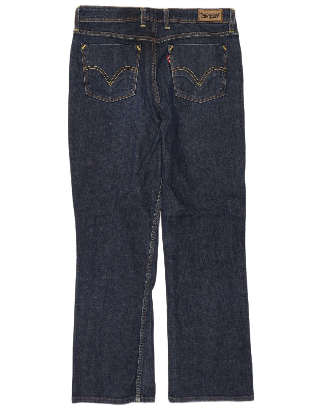 Damskie jeansy LEVI'S 627 Straight W33 L29 Granatowa bawełna
