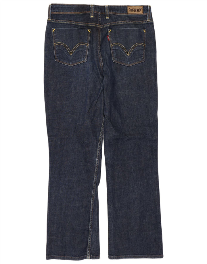 Damskie jeansy LEVI'S 627 Straight W33 L29 Granatowa bawełna