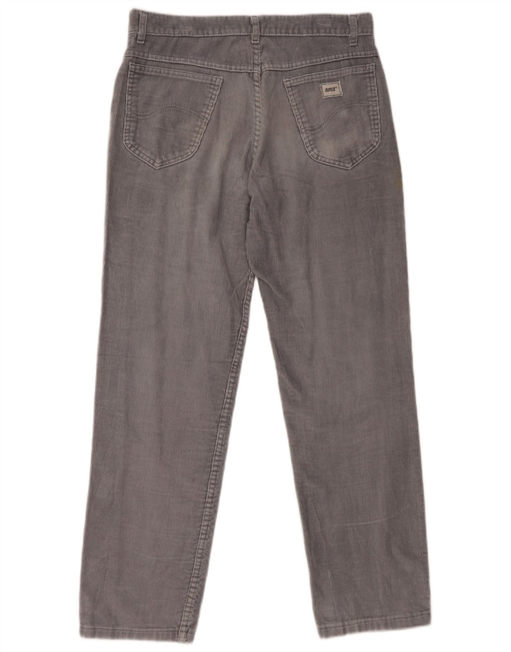 Męskie proste sztruksowe spodnie RIFLE W28 L28 Niebieskie bawełniane