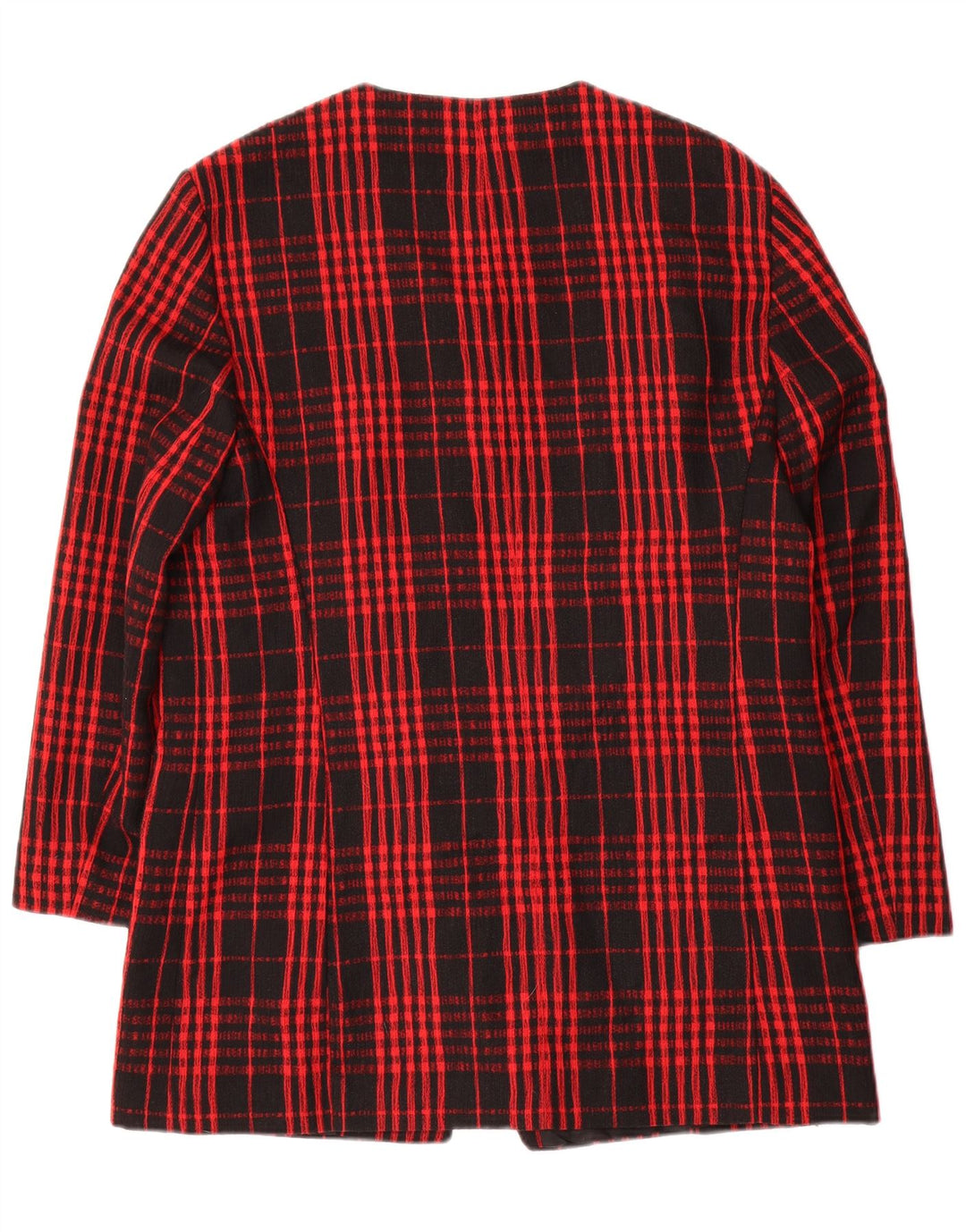 Damska marynarka Gerry Weber zapinana na 7 guzików UK 12, wełniana w średnią czerwoną kratkę